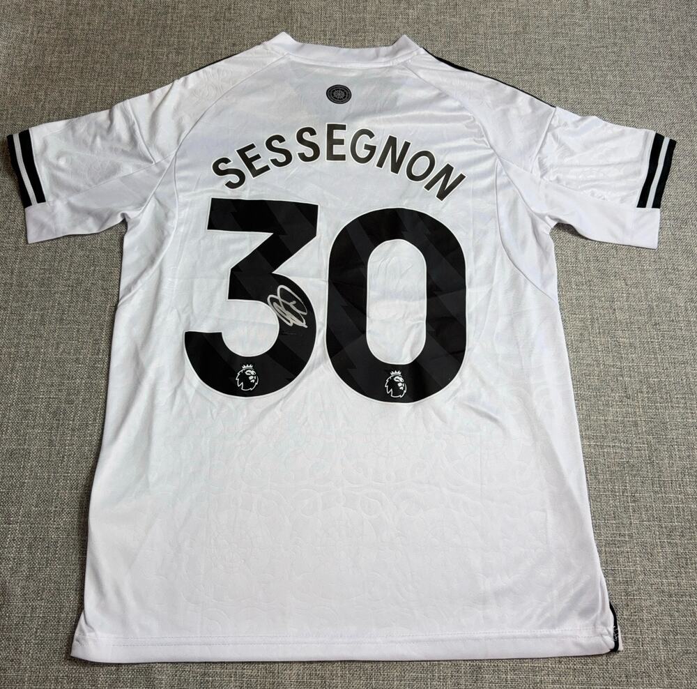 Ryan Sessegnon Signed Fulham 2025/26 Home Jersey #30 Adidas M COA